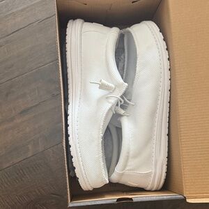 Hey Dude Men's White Loafers